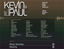 Tablet Screenshot of kevin-paul.com